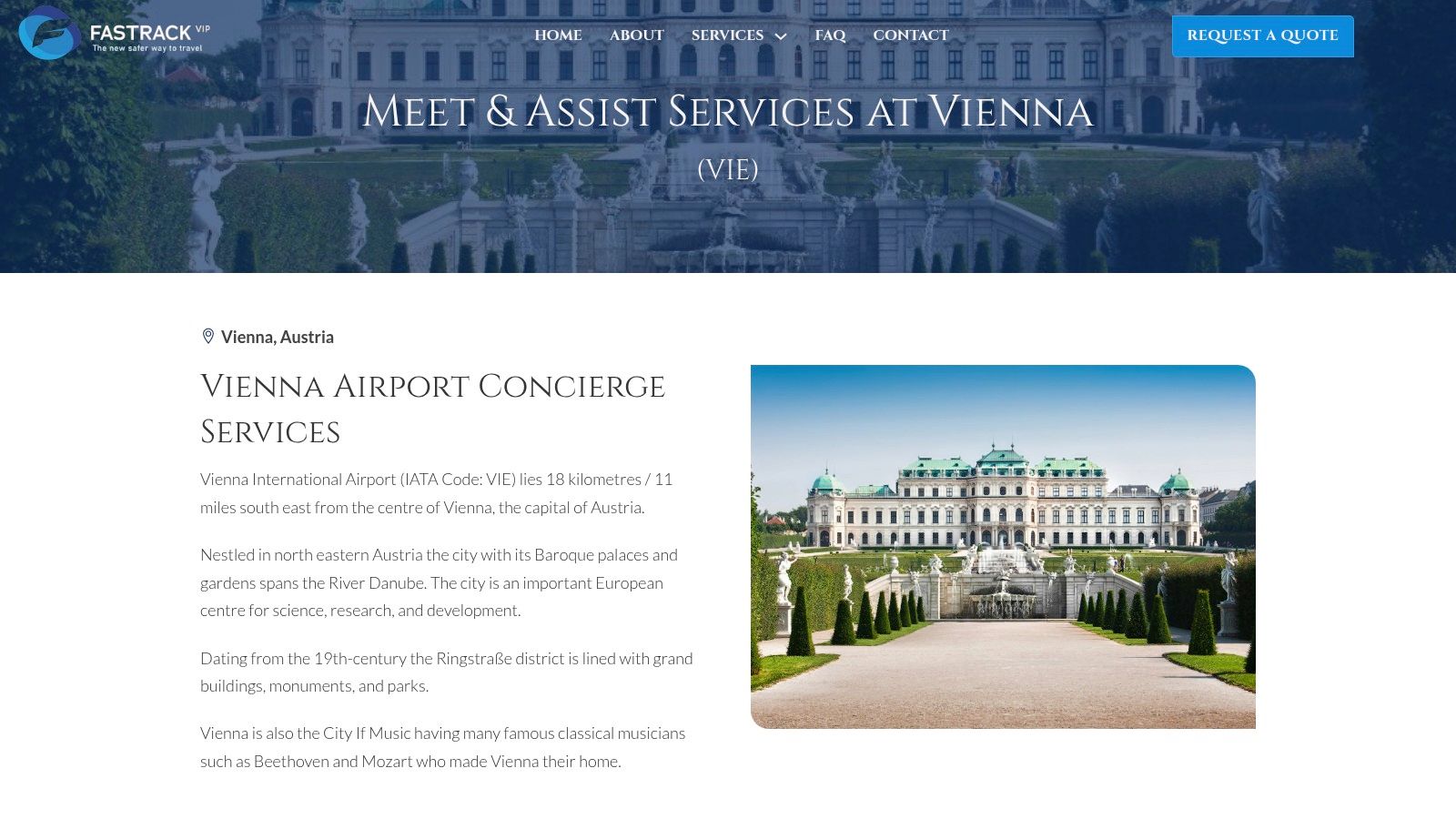 Fastrack VIP – Airport Concierge (VIE)