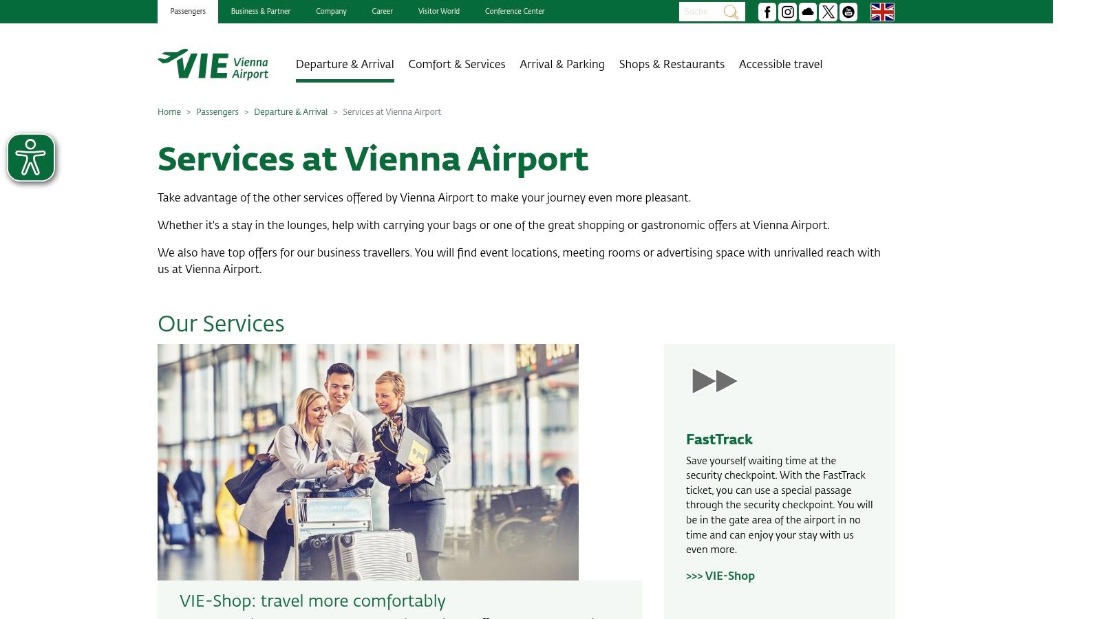 Vienna Airport Porter Service (offiziell)
